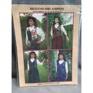 Meadowland Misses Jumpers Sewing Pattern sizes 8 to 22 Uncut Button Front Boutiq
